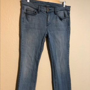 Baby blue skinny jeans